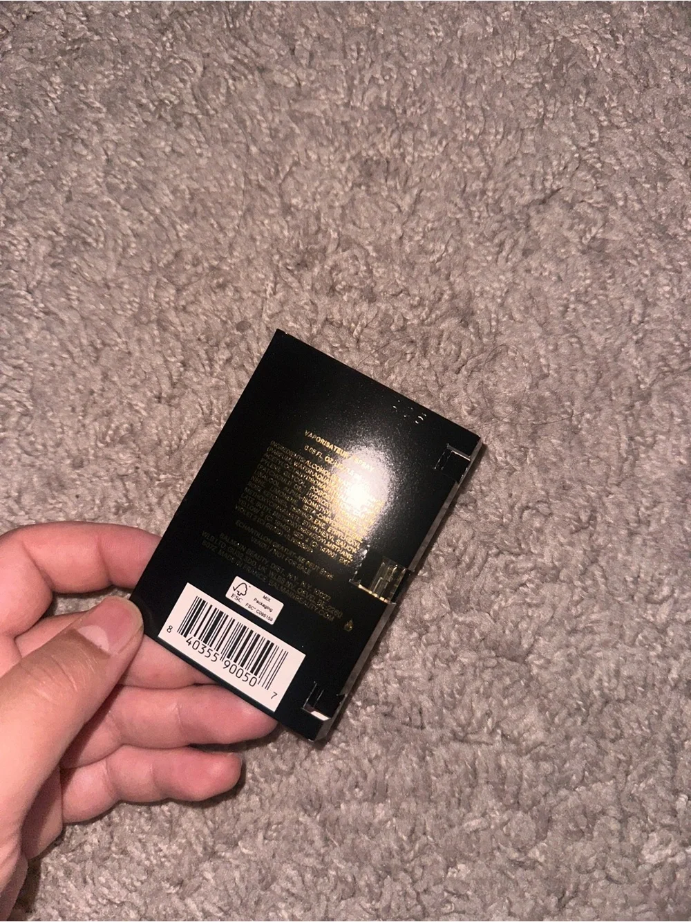 Balmain Destin Mini Sample - Gold and Black Card
